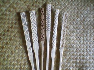 ʻohe kāpala, bamboo stamps