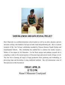 Museum Poster for my Kapa Revival Project 